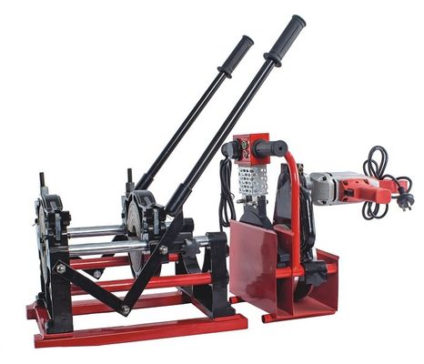 2 Clamps2.3KW máquina de soldadura da tubulação do Hdpe do manual de 63mm a de 160mm